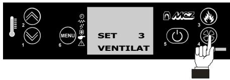 MCZ NOVA MULTI AIR - Extinction à partir du tableau de commande - 2