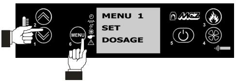 MCZ NOVA MULTI AIR - Mémoriser le dosage du poêge. - 1