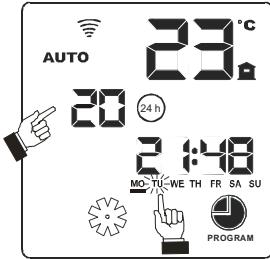 MCZ POWERBOX COMPACT - Début de la programmation : LUNDI - 6