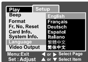 ROLLEI PREGO DP5200 - Choosing the Language - 6