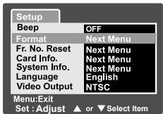 ROLLEI PREGO DP5200 - Formatting the SD Card - 2