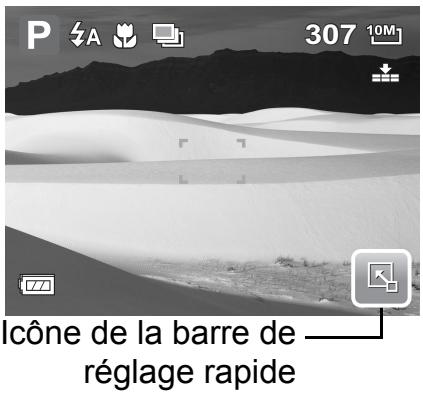 ROLLEI XS-10 INTOUCH - Utiliser la barre de réglage rapide - 3