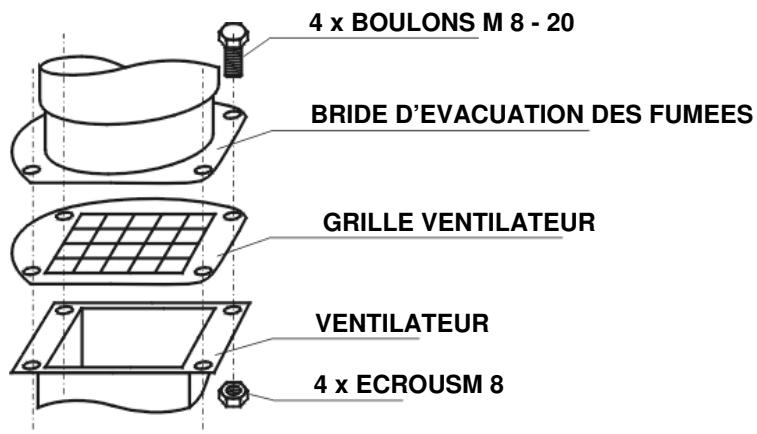 SOVELOR GTS 52 - Vue 8 montage de la bride d'évacuation des fumées - 1