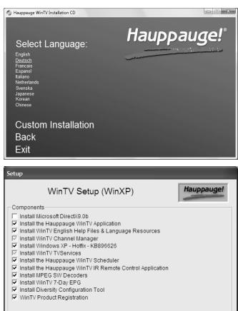 HAUPPAGE HVR-1100/1300 - Installation des pilotes et applications wintv - 2