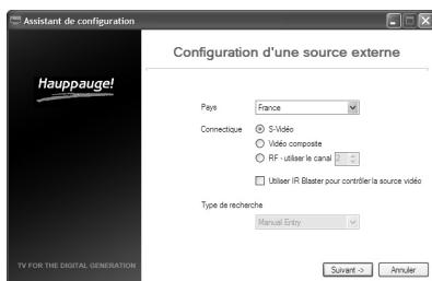 HAUPPAGE HVR-1100/4000 - Source externe (entrée audio/video) - 1