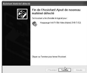 HAUPPAGE HVR-3000 - Installation sous windows XP - 4