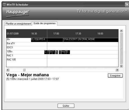 HAUPPAGE HVR-3300/4400 - Guide des programmes - 1