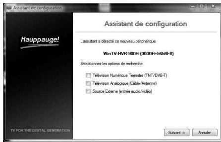 HAUPPAGE HVR-900/930C - Recherche des chaînes - 1
