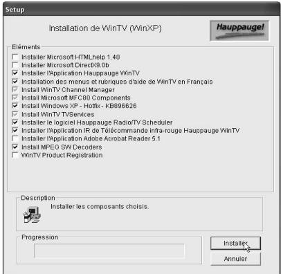 HAUPPAGE NOVA-T-500 - Installation des logiciels - 1