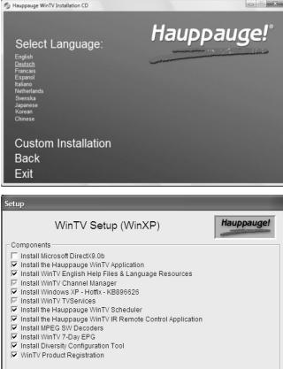 HAUPPAGE NOVA-T-STICK - Note : si vous avez un logiciel antivirus sur votre PC, veuillez le désactiver pendant l'installation de votre wintv. - 4