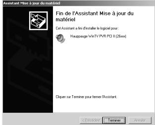 HAUPPAGE PVR-150/250/350 - Installation des pilotes windows 2000/xp - 3