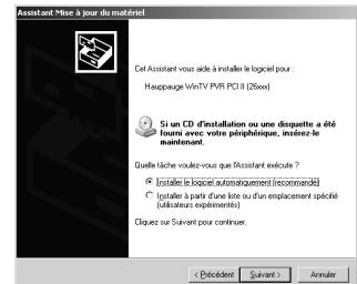 HAUPPAGE PVR-150/250/350 - Installation des pilotes windows 2000/xp - 1