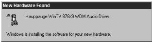 HAUPPAGE WINTV-EXPRESS/GO - 3A. installer les pilotes wintv pour windows 98se/me/2000 - 4