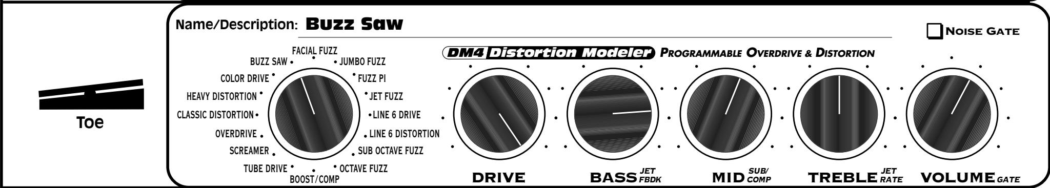 LINE 6 DM4 - DM4 Distortion Modeler - Effect Presets Reference Guide - 2
