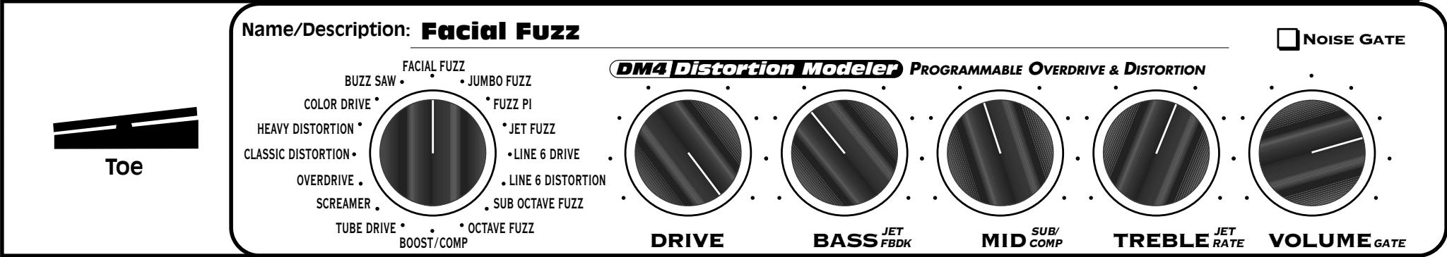 LINE 6 DM4 - DM4 Distortion Modeler - Effect Presets Reference Guide - 4