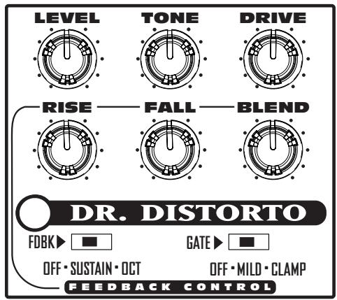 LINE 6 DR DISTORTO - Manuel de pilotage pour dr. distorto - 1