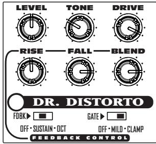 LINE 6 DR DISTORTO - Overdrive met feedback - 1