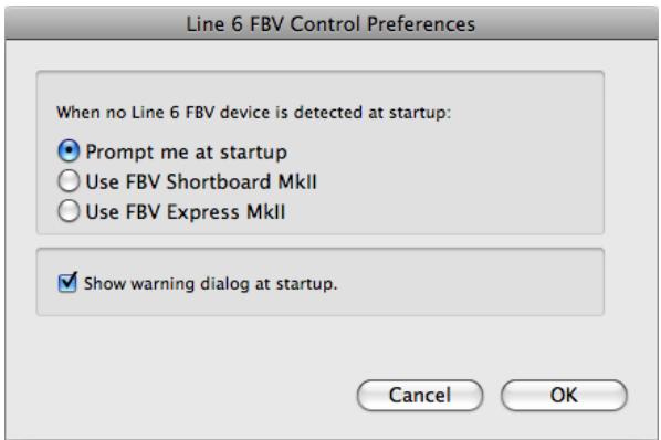 LINE 6 FBV MKII SERIES CONTROLLER - Preferences - 1