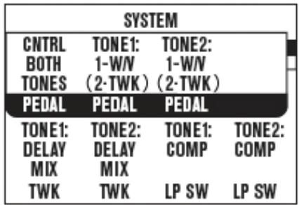LINE 6 FBV MKII SERIES CONTROLLER - POD X3 System Configuration - Pedal Settings - 1