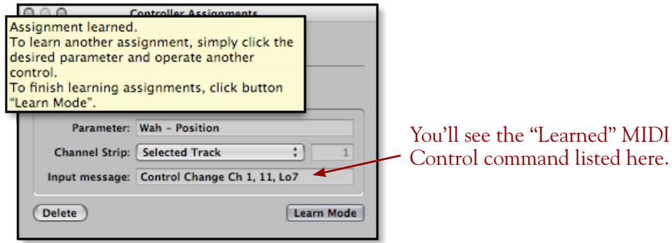 LINE 6 FBV MKII SERIES CONTROLLER - Mapping Controllers with the Logic MIDI Learn Function - 5