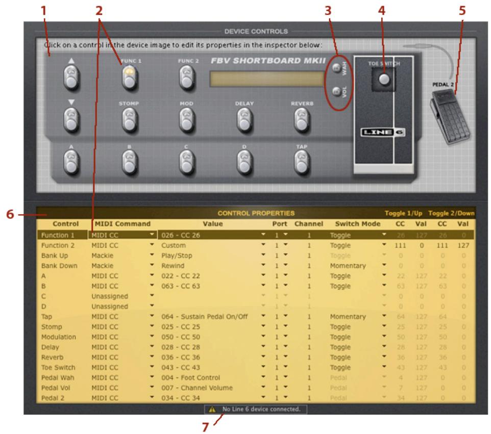 LINE 6 FBV MKII SERIES CONTROLLER - Graphical User Interface - 1