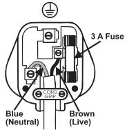 BIONAIRE BAP9424 - Installation of a plug applicable to U.K. and Ireland only - 1