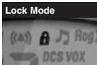 COBRA LI 3900-2 DXC - To turn the lock feature on or off: - 1