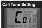 COBRA LI 3900-2 DXC - Call Tone Settings - 2