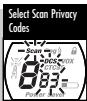 COBRA MICROTALK MT 600 - To Scan DCS Privacy Codes: - 4