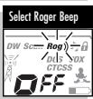 COBRA MICROTALK MT 800 - To Turn "Roger Beep" On or Off: - 2