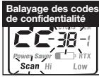 COBRA LI 4900-2 WXC - Balayage des codes de confidentialité - 3