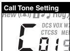 COBRA CXR900C - Call Tone Settings - 2
