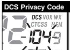 COBRA CXR900C - Set DCS Privacy Codes - 2