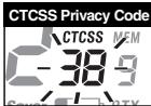 COBRA CXR900C - Set CTCSS Privacy Codes - 2