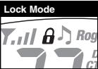 COBRA CXT400C - To turn the lock feature on or off: - 1