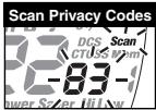 COBRA CXT420C - To scan privacy codes: - 1