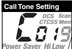 COBRA CXT420C - Call Tone Settings - 2