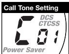 COBRA CXT90C - Five Call Tone Settings - 2