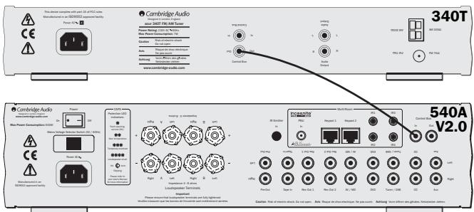 CAMBRIDGE AUDIO AZUR 340T - Connecting the Control Bus - 1