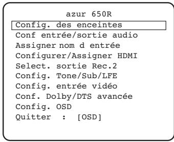 CAMBRIDGE AUDIO AZUR 650R - Configuration des enceintes - 5