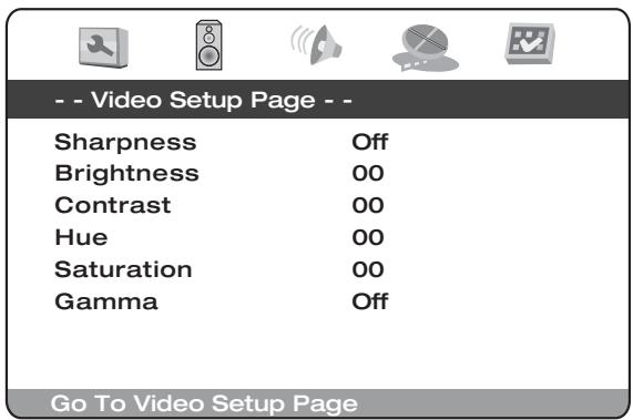 CAMBRIDGE AUDIO DVD99 - Page de configuration vidéo - 1