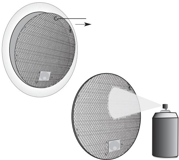 CAMBRIDGE AUDIO INCOGNITO SS10 - PAINTING THE FRAME AND GRILLE - 1