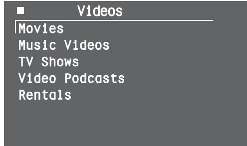 CAMBRIDGE AUDIO ID50 - ⑤ Videos Menu - 1
