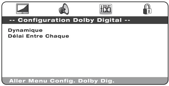 CAMBRIDGE AUDIO AZUR 540D - Menu de configuration dolby numérique - 1