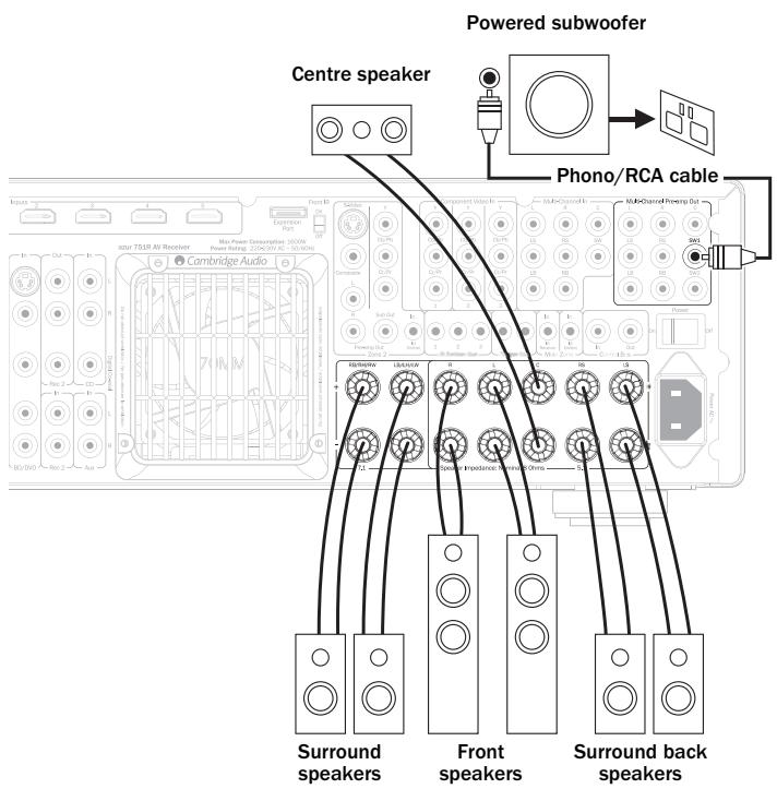 CAMBRIDGE AUDIO AZUR 651R - Loudspeaker connections - 2