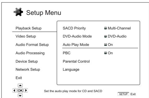CAMBRIDGE AUDIO AZUR 751BD - Using the Setup Menu System - 3
