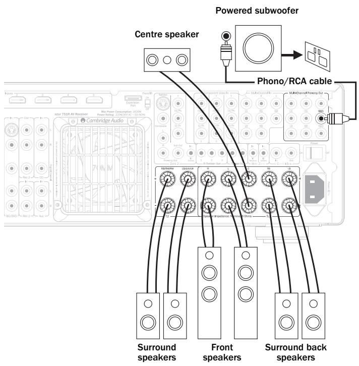 CAMBRIDGE AUDIO AZUR 751R - Loudspeaker connections - 2