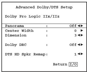 CAMBRIDGE AUDIO AZUR 751R - Advanced Dolby/DTS adjustments - 2