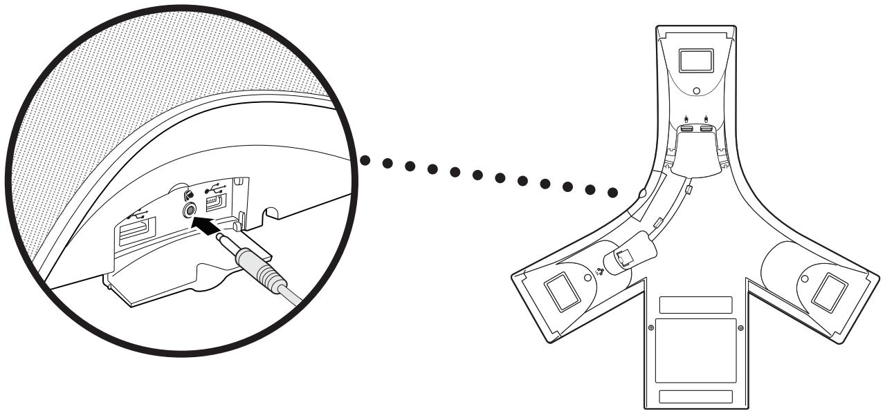 POLYCOM SOUNDSTATION IP 7000 CONFERENCE PHONE - Connecting Mobile or Computer Audio to the 2.5mm Audio Connector - 1