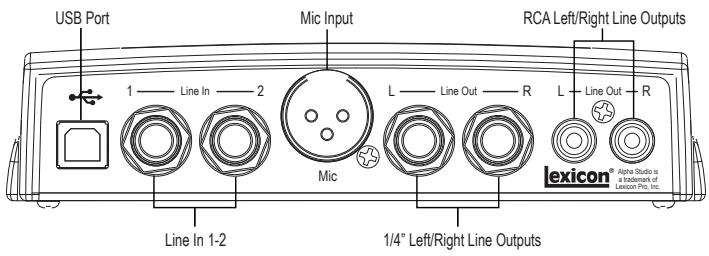 LEXICON ALPHA - 1/8" HEADPHONE OUTPUT JACK - 1